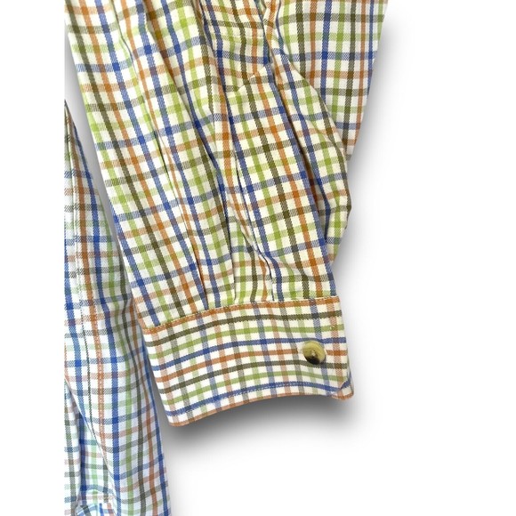 LL Bean Men's 2XLT Tall Traditional Fit Plaid Shirt - Long Sleeve Button-Up - Picture 9 of 11
